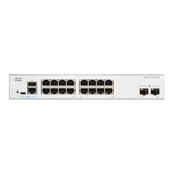 c1200-16t-2g cisco catalyst 1200-16t-2g - switch - 16 ports - smart - rack-mountable