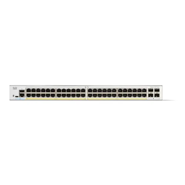 c1300-48fp-4g cisco catalyst 1300 - switch - l2 - managed - 48 x 10/100/1000 (poe+) + 4 x 1 gigabit sfp - rack-mountable - poe+