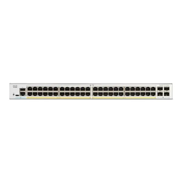 c1300-48p-4x cisco catalyst 1300 - switch - l2/l3 - fully managed - 48 x 10/100/1000 (poe+) + 4 x 10/100/1000/2500/5000/10000 sfp+ - rack-mountable