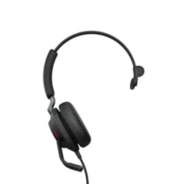24089-899-899 evolve2 40 - ms mono - headset - head-band - office/call center - black - monaural - play/pause - track  - volume + - volume -
