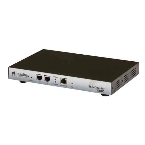 901-1205-CN00 | ZoneDirector 1200 wireless controller with 5 AP management licenses. Support up to 75AP (150 APs after 10.0.X version), 2 10/100/1000Mbps Ethernet interfaces