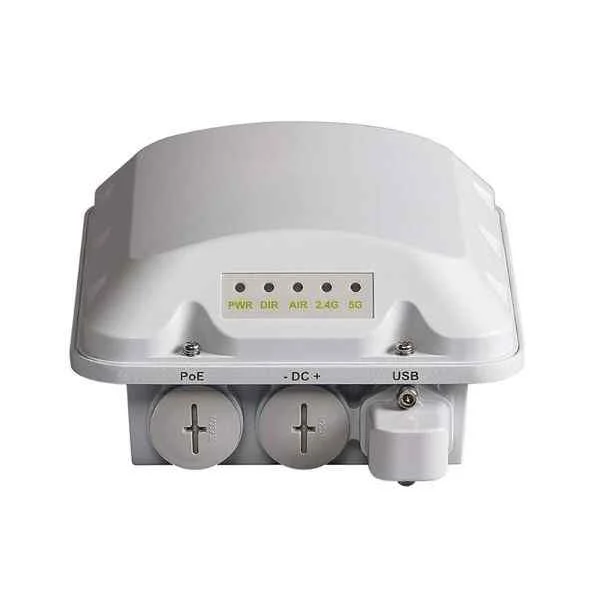 901-T310-WW20 | Ruckus T310c, outdoor AP, omnidirectional, 802.11ac 2x2:2 MU-MIMO Built-in BeamFlex+ smart antenna, dual-band simultaneous maximum 1.2Gbps. An Ethernet 10/100/1000Mbps interface, 802.3af POE power supply. Contains mounting parts. PoE module not included