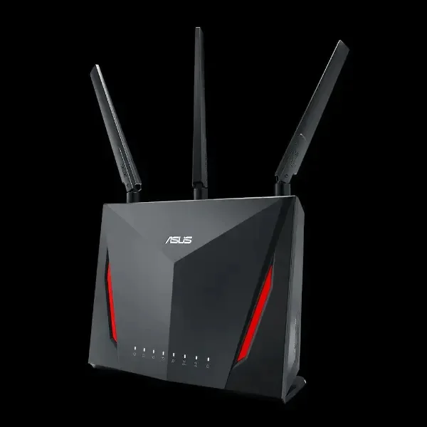 90IG0401-BM3000 | RT-AC86U - Wi-Fi 4 (802.11n) - Dual-band (2.4 GHz / 5 GHz) - Ethernet LAN - Black - Tabletop router 90IG0401-BM3000 | RT-AC86U - Wi-Fi 4 (802.11n) - Dual-band (2.4 GHz / 5 GHz) - Ethernet LAN - Black - Tabletop router