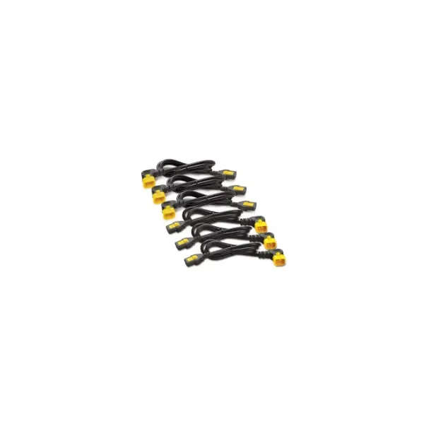 AP8714R | 6X1.2M POWER CORD KIT LOCKING C19 TO C20 90 DEGREES