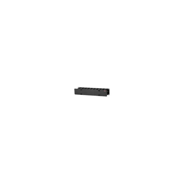 HORIZONTAL CABLE MANAGER 2U X 4 DEEP SINGLE SIDED WITH COVER