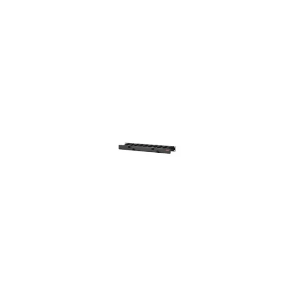 HORIZONTAL CABLE MANAGER 1U X 4 DEEP SINGLE SIDED WITH COVER