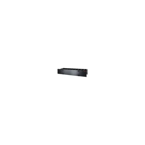 2U HORIZONTAL CABLE MANAGER 6 FINGERS TOP BOTTOM TIE DOWN