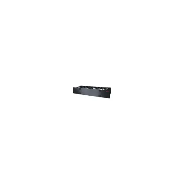 2U HORIZONTAL CABLE MANAGER 6 FINGERS TOP & BOTTOM