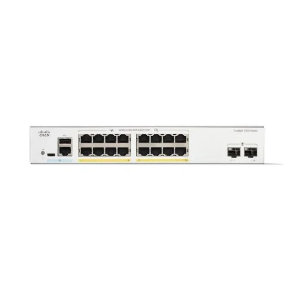 c1300-16fp-2g cisco c1300-16fp-2g catalyst 1300 16-port gigabit poe+ desktop switch, 2x1g sfp uplinks