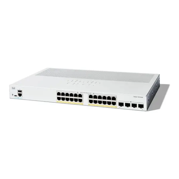 Cisco Catalyst 1300 - Switch - L2/L3 - Fully managed - 24 x 10/100/1000 (PoE+) + 4 x 10/100/1000/2500/5000/10000 SFP - rack-mountable