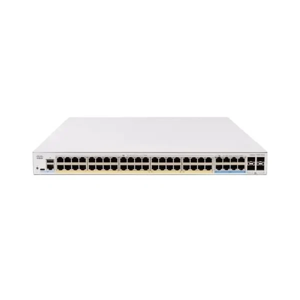 Cisco C1300X-48P-4X Catalyst 1300X 48-Port Gigabit PoE+ Switch, 4x10G Uplinks