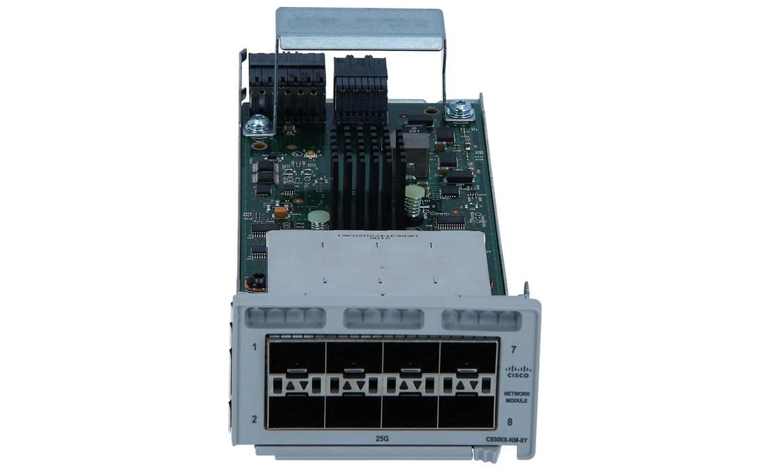 C9300X-NM-8Y | Cisco Catalyst 9300X Uplink Network Module, 8x 25G/10G/1G SFP28, Front Uplink Slot C9300X-NM-8Y | Cisco Catalyst 9300X Uplink Network Module, 8x 25G/10G/1G SFP28, Front Uplink Slot