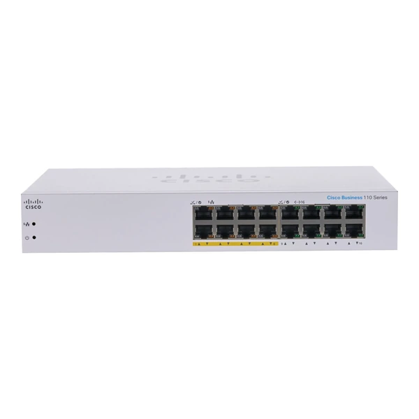 cbs110-16pp-na cisco cbs110-16pp-na business 110 16-port gigabit poe desktop switch