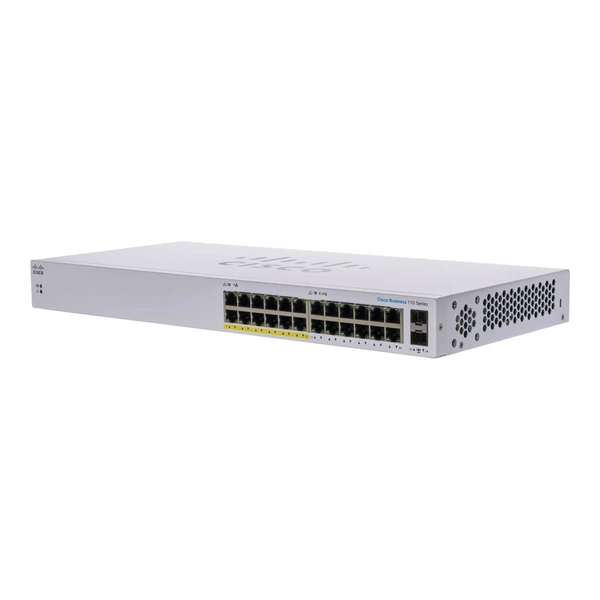 cbs110-24pp-na cisco cbs110-24pp-na business 110 24-port gigabit partial poe switch, 2x1g combo uplinks