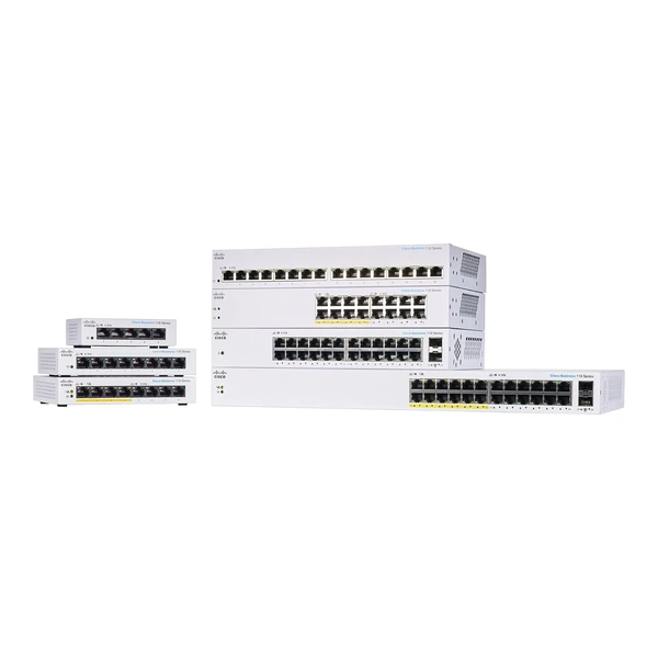 Cisco CBS110-24T-NA Business 110 24-Port Gigabit Desktop Switch, 2x1G Combo Uplinks