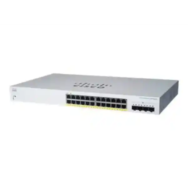 CBS220-24FP-4X | Business 220 Series CBS220-24FP-4X - Switch - smart - 24 x 10/100/1000 (PoE+) + 4 x 10 Gigabit SFP+ (uplink) - rack-mountable - PoE+ (382 W)