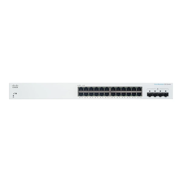 Cisco CBS220-24T-4G-EU Business 220 24-Port Gigabit Switch, 4x1G Uplinks
