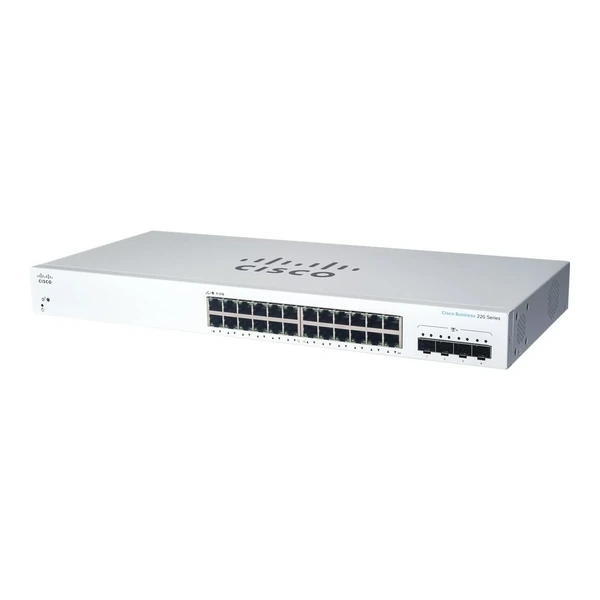 cbs220-24t-4x-uk cisco cbs220-24t-4x-uk business 220 24-port gigabit switch, 4x10g sfp+ uplinks