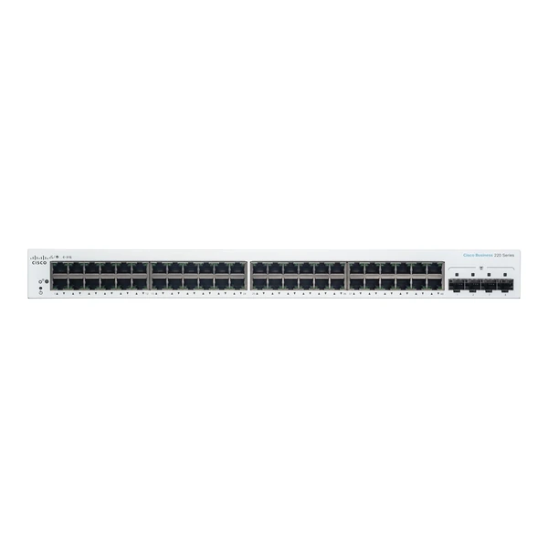 Cisco CBS220-48T-4G-UK Business 220 48-Port Gigabit Switch, 4x1G SFP Uplinks