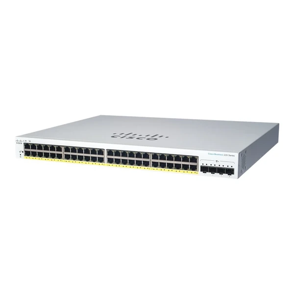Cisco CBS220-48T-4X-NA Business 220 48-Port Gigabit Switch, 4x10G Uplinks