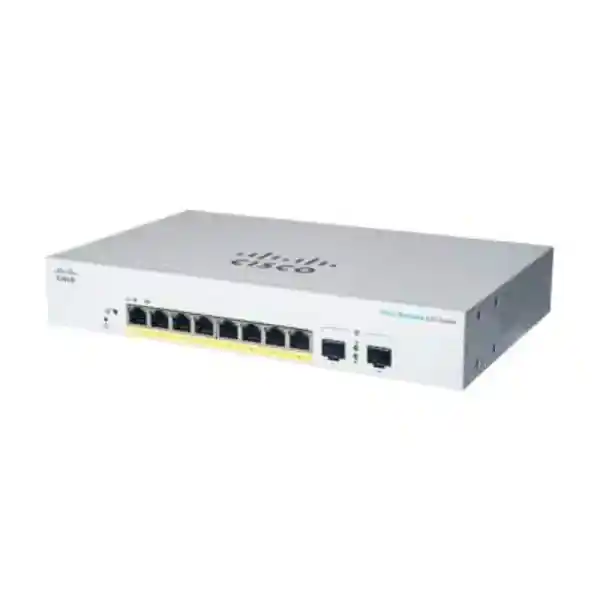 CBS220-8P-E-2G | Business 220 Series CBS220-8P-E-2G - Switch - smart - 8 x 10/100/1000 (PoE+) + 2 x Gigabit SFP (uplink) - rack-mountable - PoE+ (67 W)