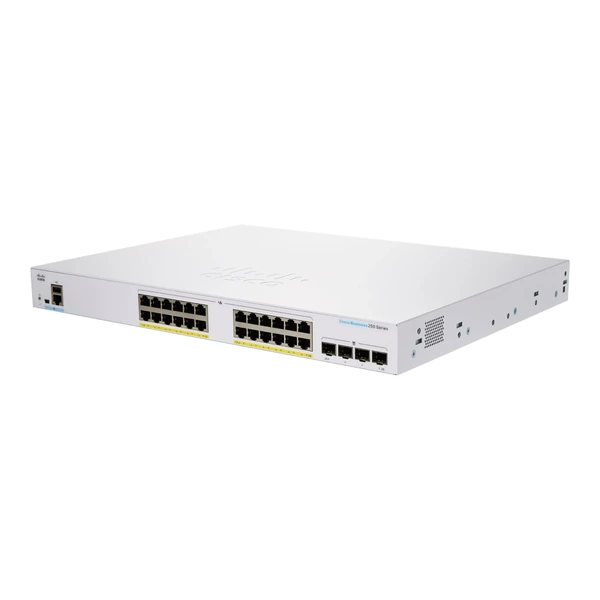 Cisco CBS250-24FP-4G-NA Business 250 24-Port Gigabit PoE+ Switch, 4x1G Uplinks