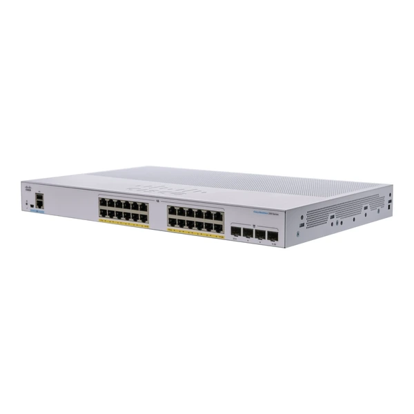 Cisco CBS250-24P-4G-UK Business 250 24-Port Gigabit PoE+ Switch, 4x1G Uplinks