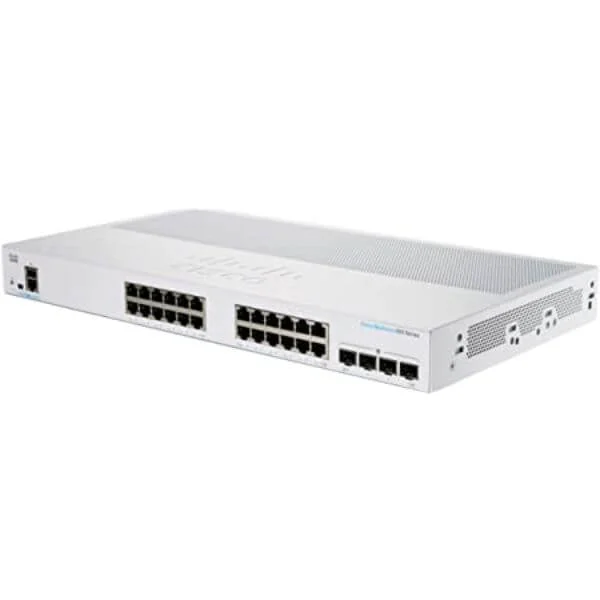 CBS250-24PP-4G | Cisco Business 250 Switch, 24 10/100/1000 PoE+ ports with 100W power budget, 4 Gigabit SFP