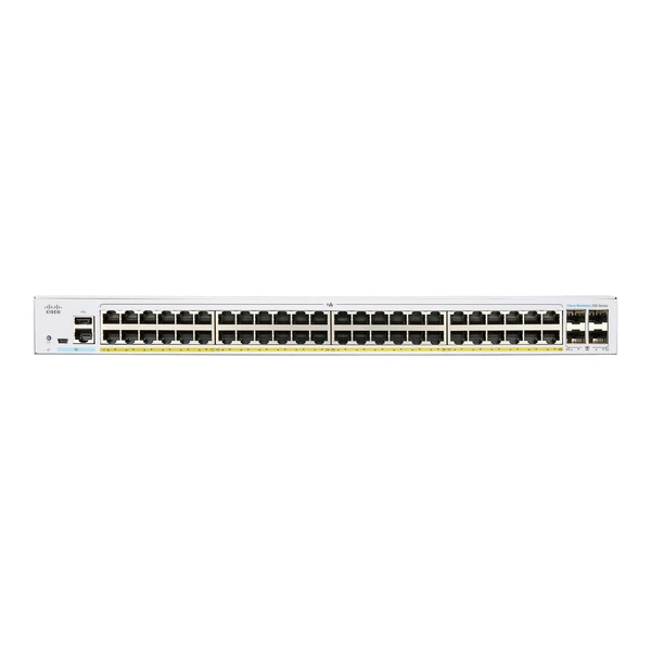 Cisco CBS250-48PP-4G-EU Business 250 48-Port Gigabit PoE+ Switch, 4x1G SFP Uplinks