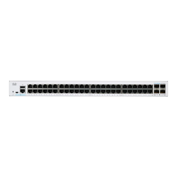 Cisco CBS250-48T-4G-UK Business 250 48-Port Gigabit Switch, 4x1G Uplinks