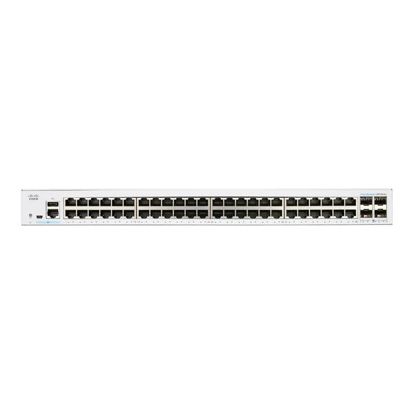 Cisco CBS250-48T-4X-UK Business 250 48-Port Gigabit Switch, 4x10G Uplinks