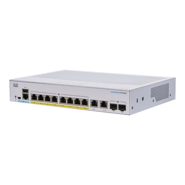 CBS250-8P-E-2G-NA | Cisco CBS250-8P-E-2G-NA Business 250 8-Port Gigabit PoE+ Desktop Switch, 2x1G Combo Uplinks CBS250-8P-E-2G-NA | Cisco CBS250-8P-E-2G-NA Business 250 8-Port Gigabit PoE+ Desktop Switch, 2x1G Combo Uplinks