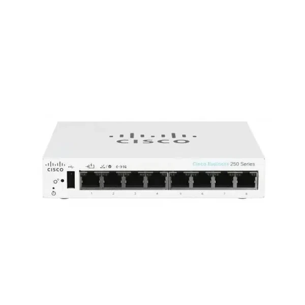 Cisco CBS250-8PP-D-NA Business 250 8-Port Gigabit PoE+ Desktop Switch