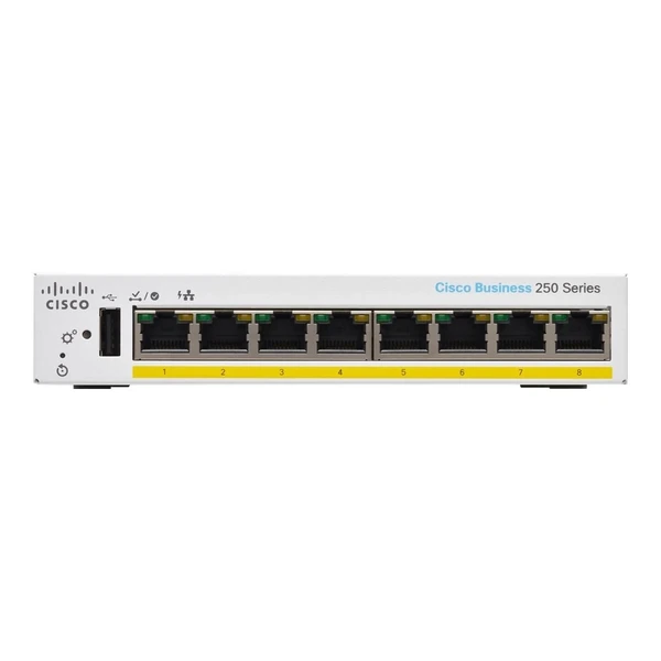 cbs250-8pp-d-uk cisco cbs250-8pp-d-uk business 250 8-port gigabit poe+ desktop switch