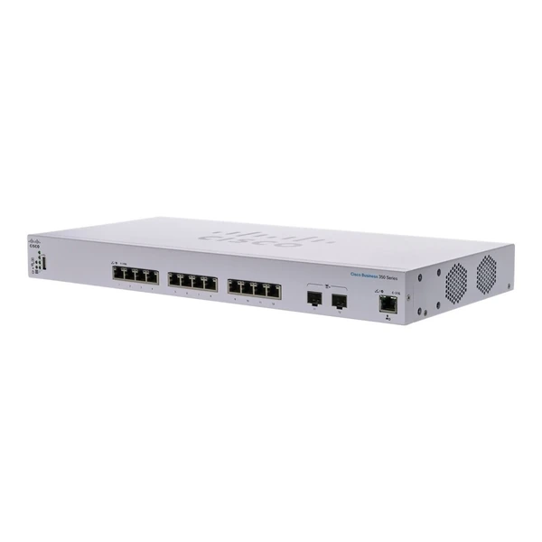 Cisco CBS350-12XT-UK Business 350 10-Port 10 Gigabit Switch, 2x10G Combo Uplinks