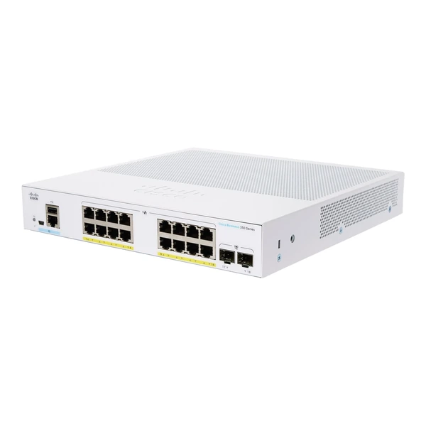 cbs350-16p-2g-eu cisco cbs350-16p-2g-eu business 350 16-port gigabit poe+ desktop switch, 2x1g sfp uplinks