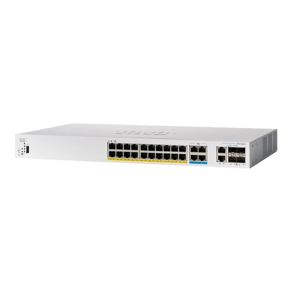 Cisco CBS350-24MGP-4X-NA Business 350 24-Port Multigigabit PoE+ Switch, 4x10G Uplinks