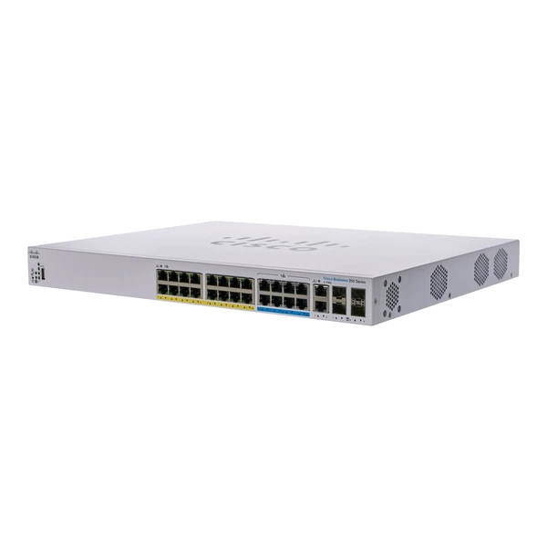 Cisco CBS350-24NGP-4X-NA Business 350 24-Port Multigigabit PoE+ Switch, 4x10G Uplinks