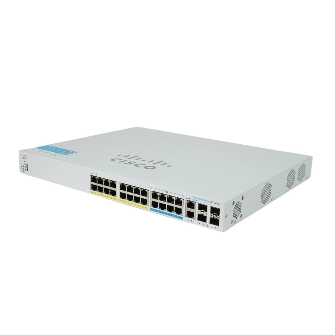CBS350-24NGP-4X | Cisco Business 350 Multigigabit PoE++ Managed Switch, 16x 1G PoE+, 8x 5G PoE++, 4x 10G SFP+