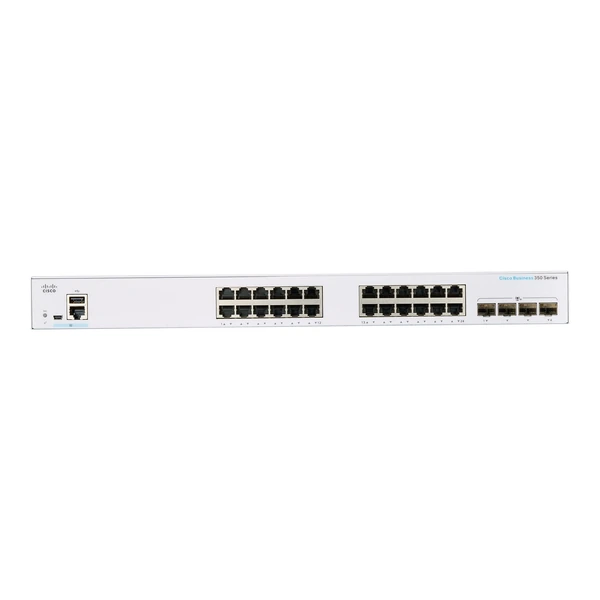 CBS350-24T-4X-NA | Cisco CBS350-24T-4X-NA Business 350 24-Port Gigabit Switch, 4x10G Uplinks