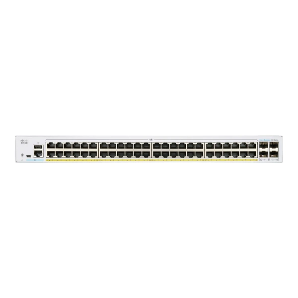 Cisco CBS350-48P-4G-EU Business 350 48-Port Gigabit PoE+ Switch, 4x1G Uplinks