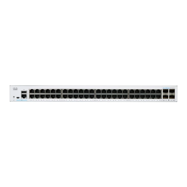 Cisco CBS350-48T-4G-UK Business 350 48-Port Gigabit Switch, 4x1G SFP Uplinks