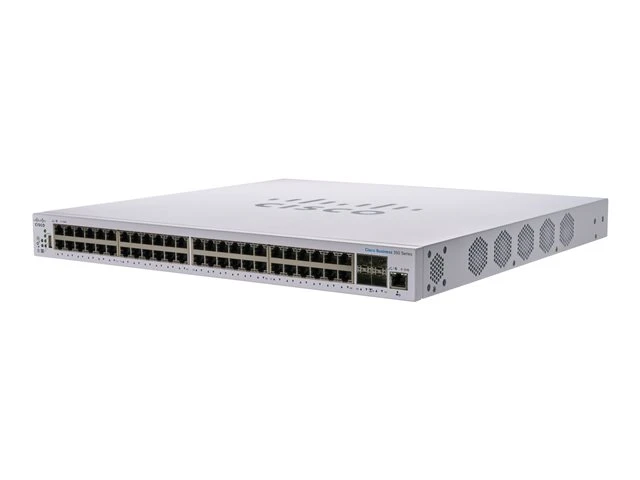 CBS350-48XT-4X | Cisco Business 350 10G Managed Switch, 48x 10G RJ-45, 4x 10G SFP+ Uplinks, Rack-Mountable