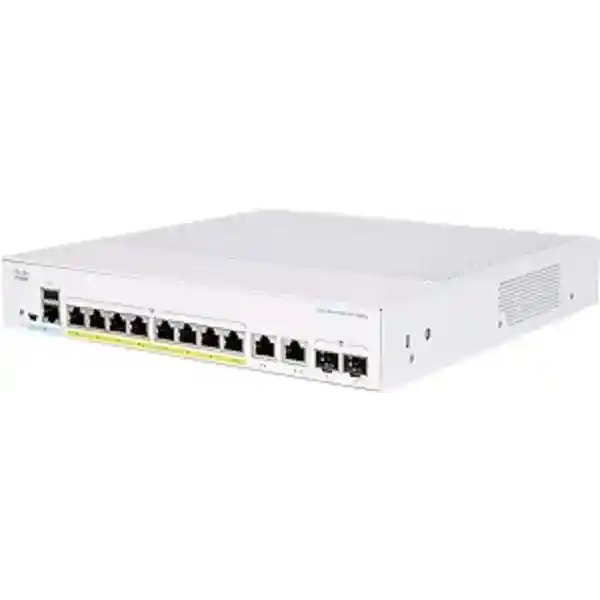 CBS350-8FP-2G | Switch - L3 - Managed - 8 x 10/100/1000 (PoE+) + 2 x combo Gigabit Ethernet/Gigabit SFP - rack-mountable - PoE+ (120 W)