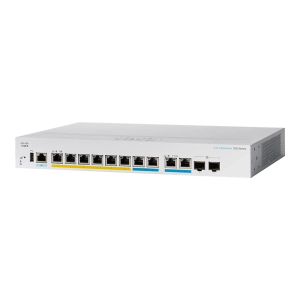 Cisco CBS350-8MGP-2X-EU Business 350 8-Port Multigigabit PoE+ Desktop Switch, 2x10G Combo Uplinks