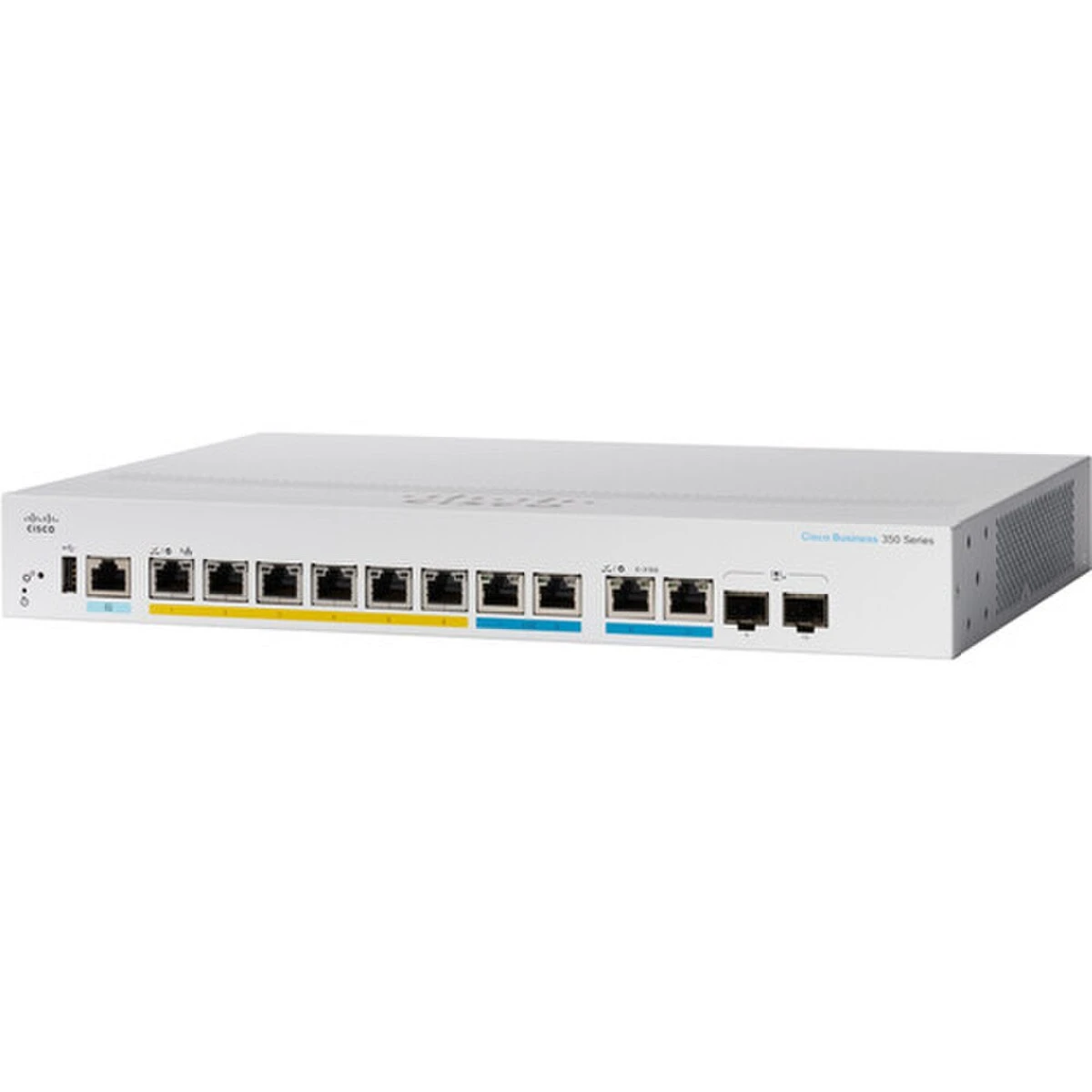 CBS350-8MGP-2X | Cisco Business 350 Multigigabit PoE+ Managed Switch, 8x 2.5G RJ-45, 2x 10G SFP+ Uplinks