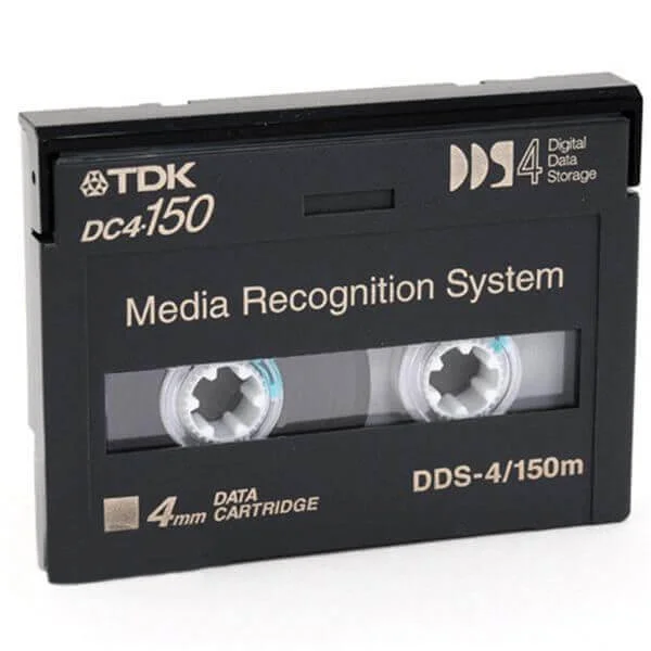 DC4-150 | TDK 4mm DDS-4, 20/40GB
The TDK DDS-4 tape cartridge is a powerful solution for the storage of large amounts of data.

Featuring 20 GB of native storage capacity and 40 GB of compressed storage capacity, the TDK DDS4 4mm simplifies data archiving efforts.