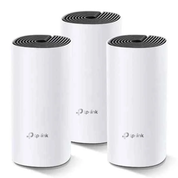 DECO M4(3-PACK) | Deco M4(3-pack) - Wi-Fi 5 (802.11ac) - Dual-band (2.4 GHz / 5 GHz) - Ethernet LAN - Black,White - Tabletop router