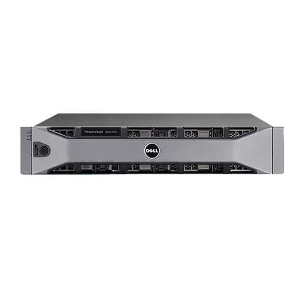 Dell MD3800F StorageSystem, Dual 8G Cache Controller, No hdd, 12 LFF,FC Connection,600W RPS, Rack kit