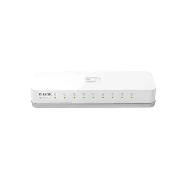 DES-1008C-CN | D-Link Ports: 8 100M electrical ports, switching capacity: 1.6G, packet forwarding rate: 1.19M, size: 128x71x27mm plastic case, power supply: 5V/0.6A external power supply, non-network management switch DES-1008C-CN | D-Link Ports: 8 100M electrical ports, switching capacity: 1.6G, packet forwarding rate: 1.19M, size: 128x71x27mm plastic case, power supply: 5V/0.6A external power supply, non-network management switch